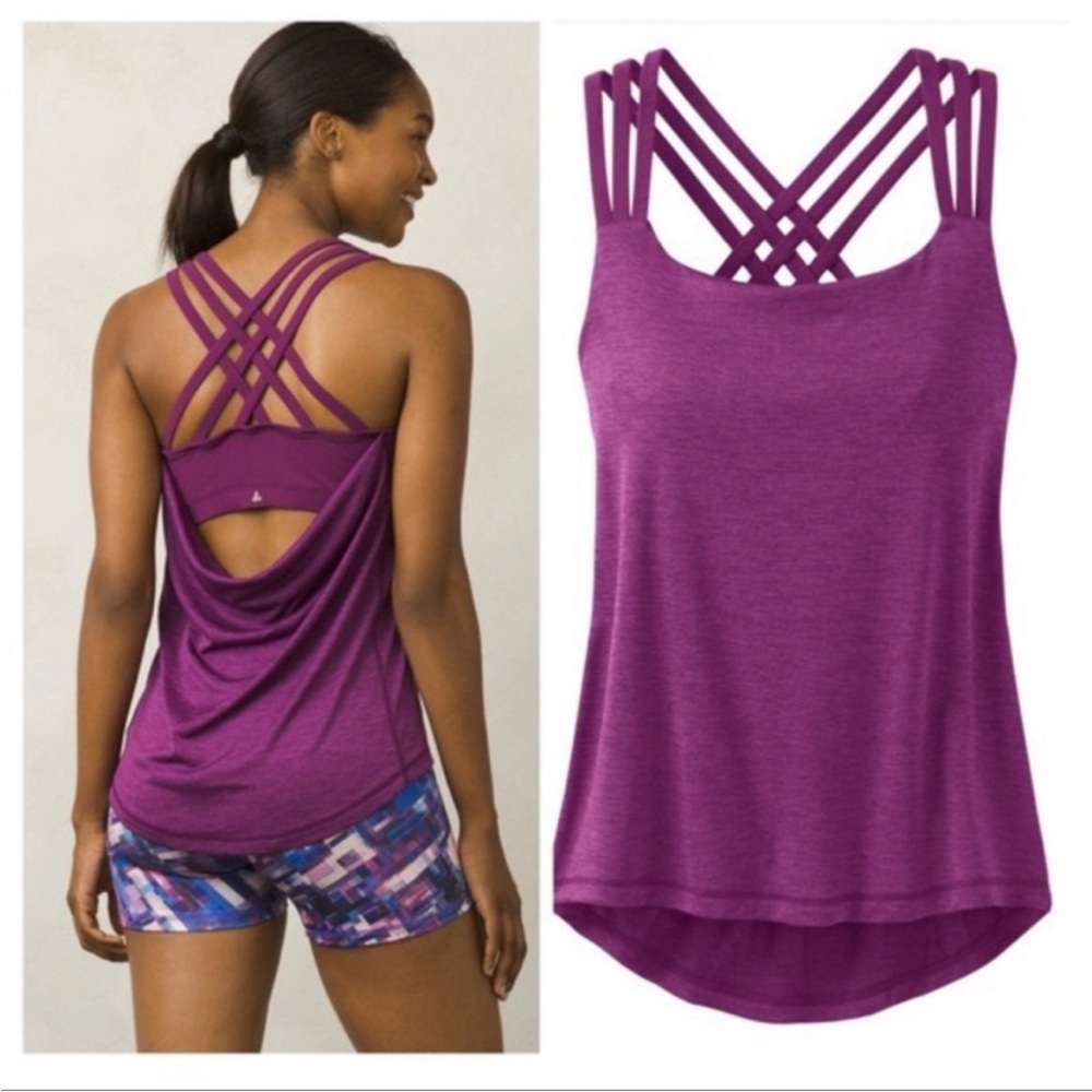 Prana Purple Waterfall Tank